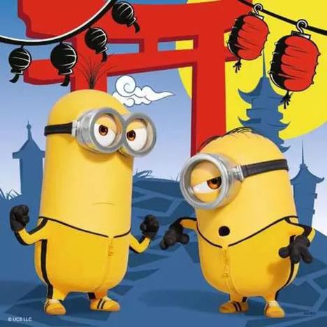 Minions 3 x 49pc Jigsaw Puzzles Extra Image 2